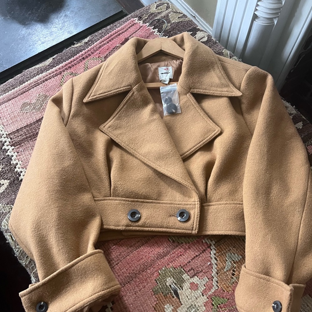 Maeve Camel Pea Coat